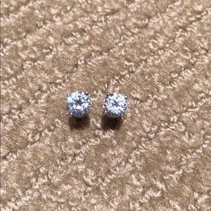Diamond looking earrings